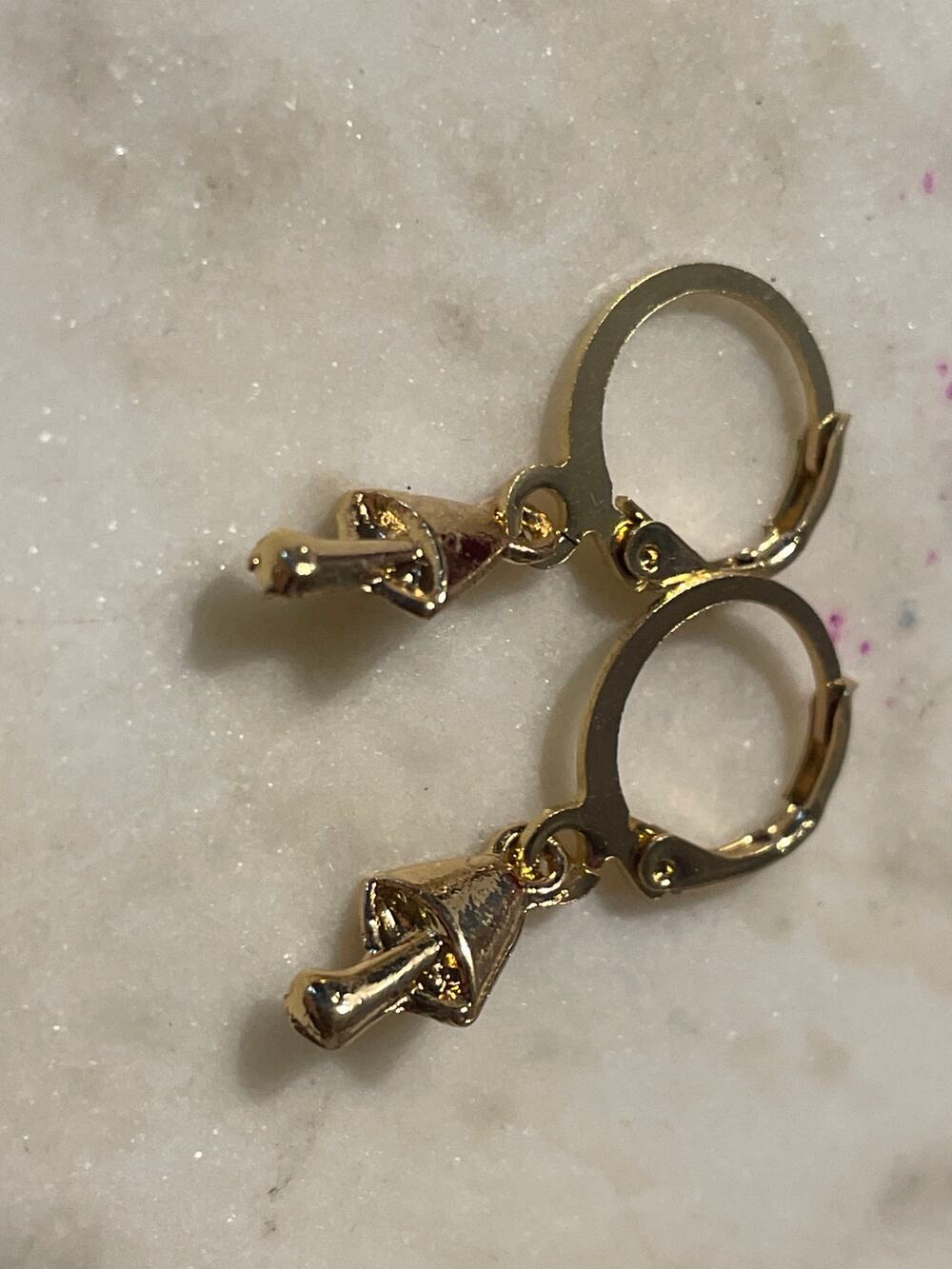 Mushroom Hoop Earrings  